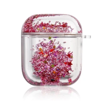 Liquid Quicksand Glitter Case For Airpods 1 2 Case Cover wireless Bluetooth Earphone Transparent Headphone Cover For AirPods 1 2