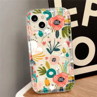 Flower Puff Phone Case For iPhone 13 Cases iPhone 11 14 13 12 15 Pro Max XR X XS 6 s 7 8 Plus SE 2022 2020 Soft Cover