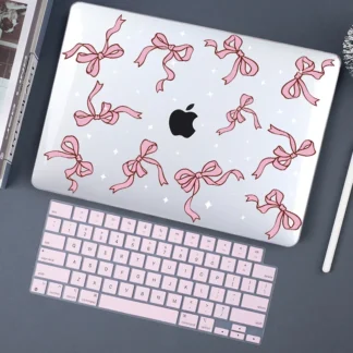 Lovely Bows Ribbon Printing Case For Macbook Air M2 M3 13.6 15.3 inch A2681 A2941 A3113 A3114 2023 Pro 13 14 A2338 A2992 A2442