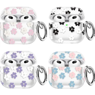 Luxury Flower Pattern Case for AirPods Pro 2 3 1 Earphone Funda for AirPods Pro 2nd Pro2 3 2 1 Transparent Soft TPU Cover Case