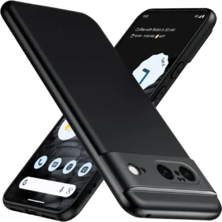Ultra Thin Black Matte Soft TPU Back Phone Cover Case for Google Pixel 8 8A Pro 7 7A 6A 6