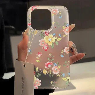 Shockproof Florals Pattern Phone Case For iPhone 14 Pro Max Cases iPhone 11 15 Pro Max 13 12 Mini 14Pro Max 15 Plus Cases Covers