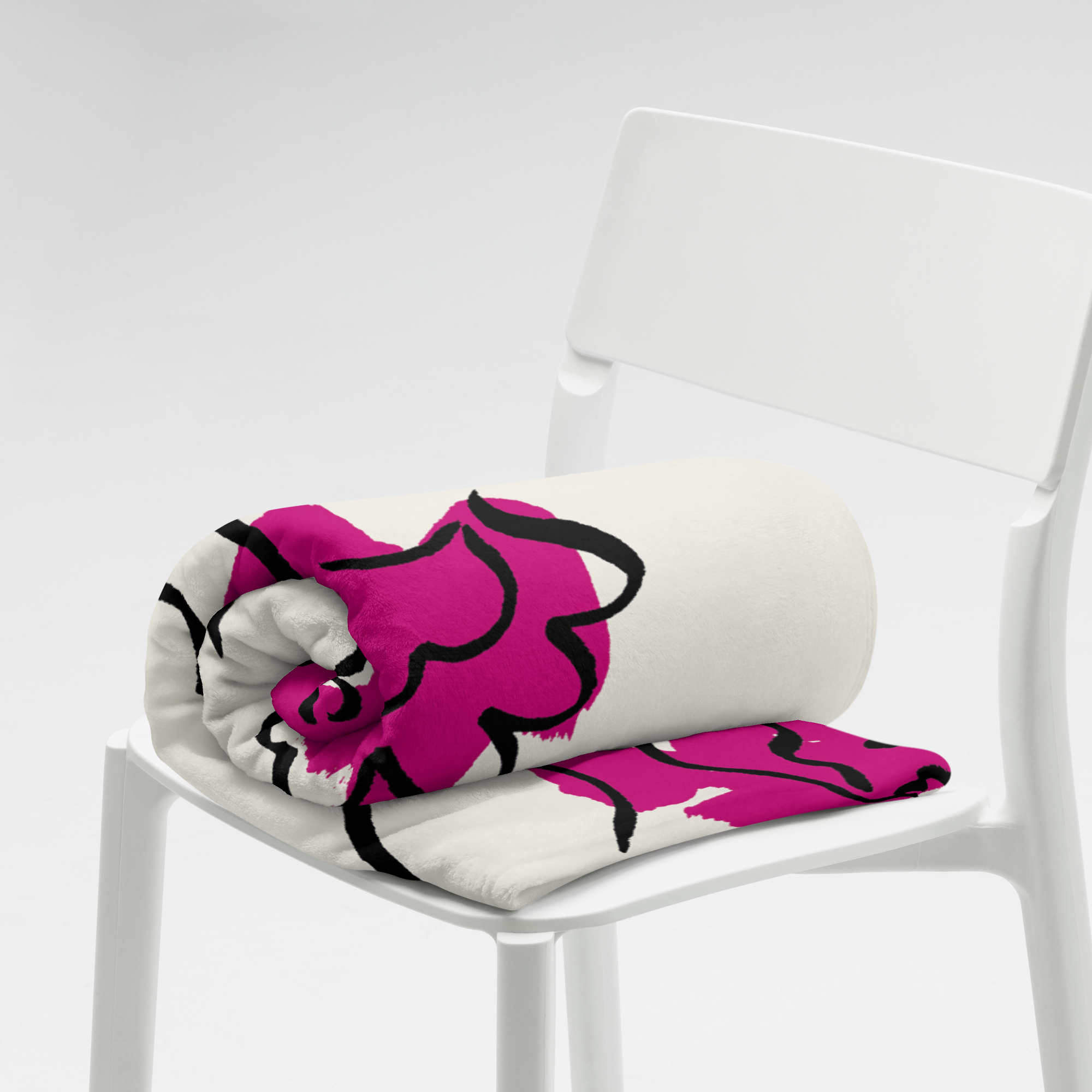 Lovely Flowers Pink Home Decor Bedroom Throw Blanket - Image 3