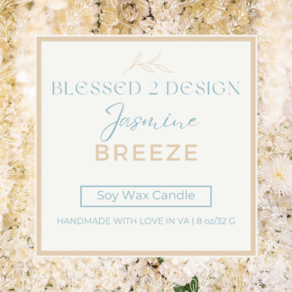 Jasmine Breeze Soy Wax Candle Scent