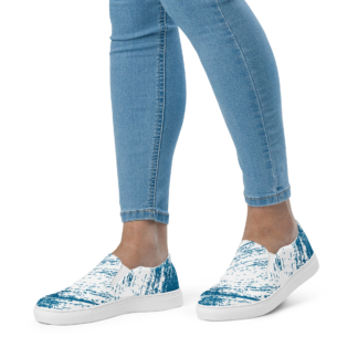 Blue Splash Women’s slip-on canvas shoes