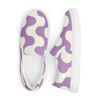 Purple Lavender Custom Women’s slip-on canvas shoes
