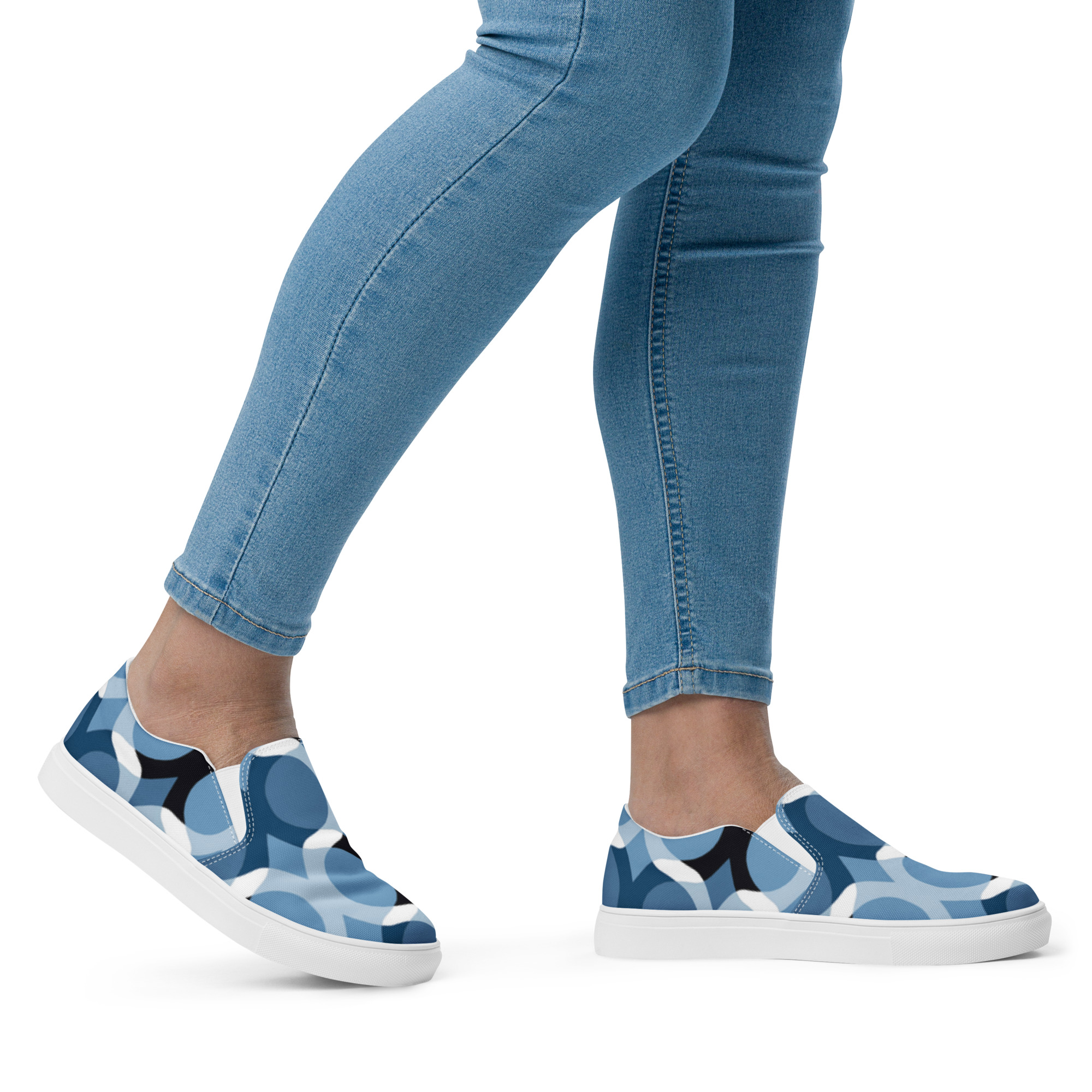 Blue Crush Women’s slip-on canvas shoes - Image 3