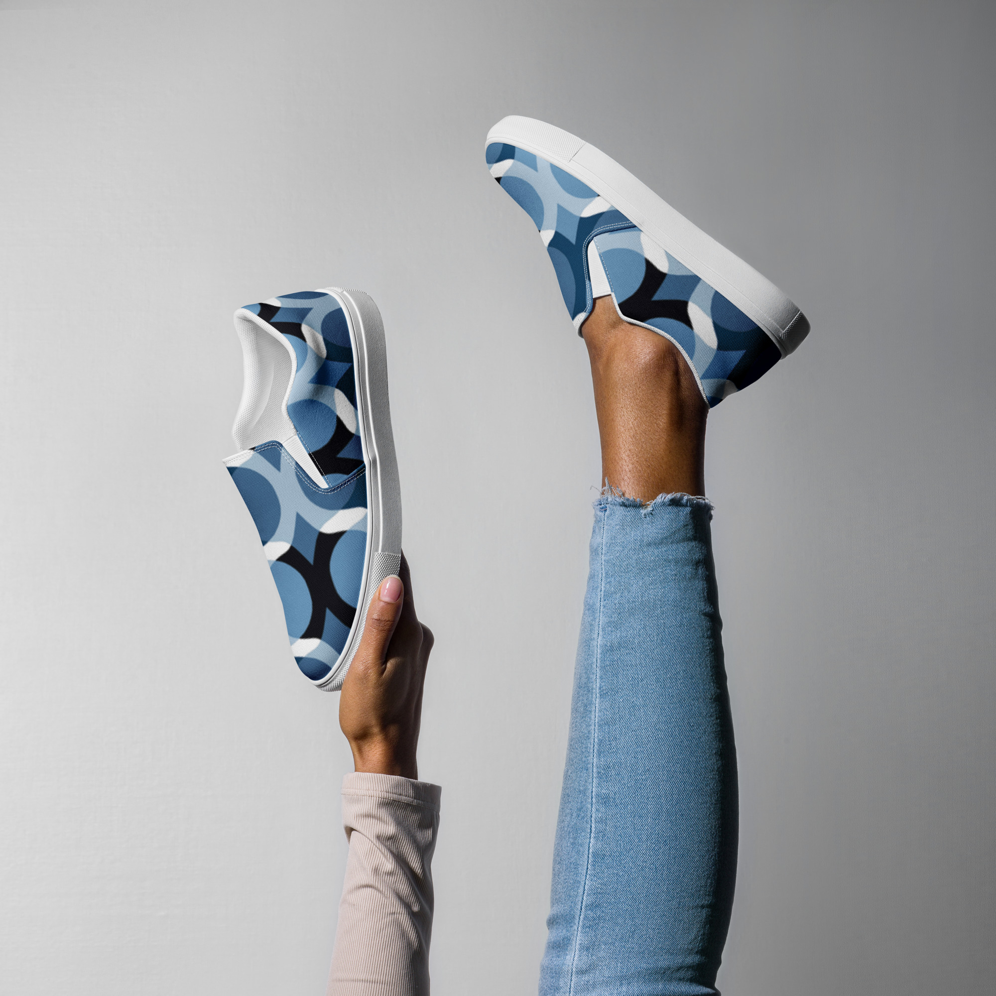 Blue Crush Women’s slip-on canvas shoes - Image 4