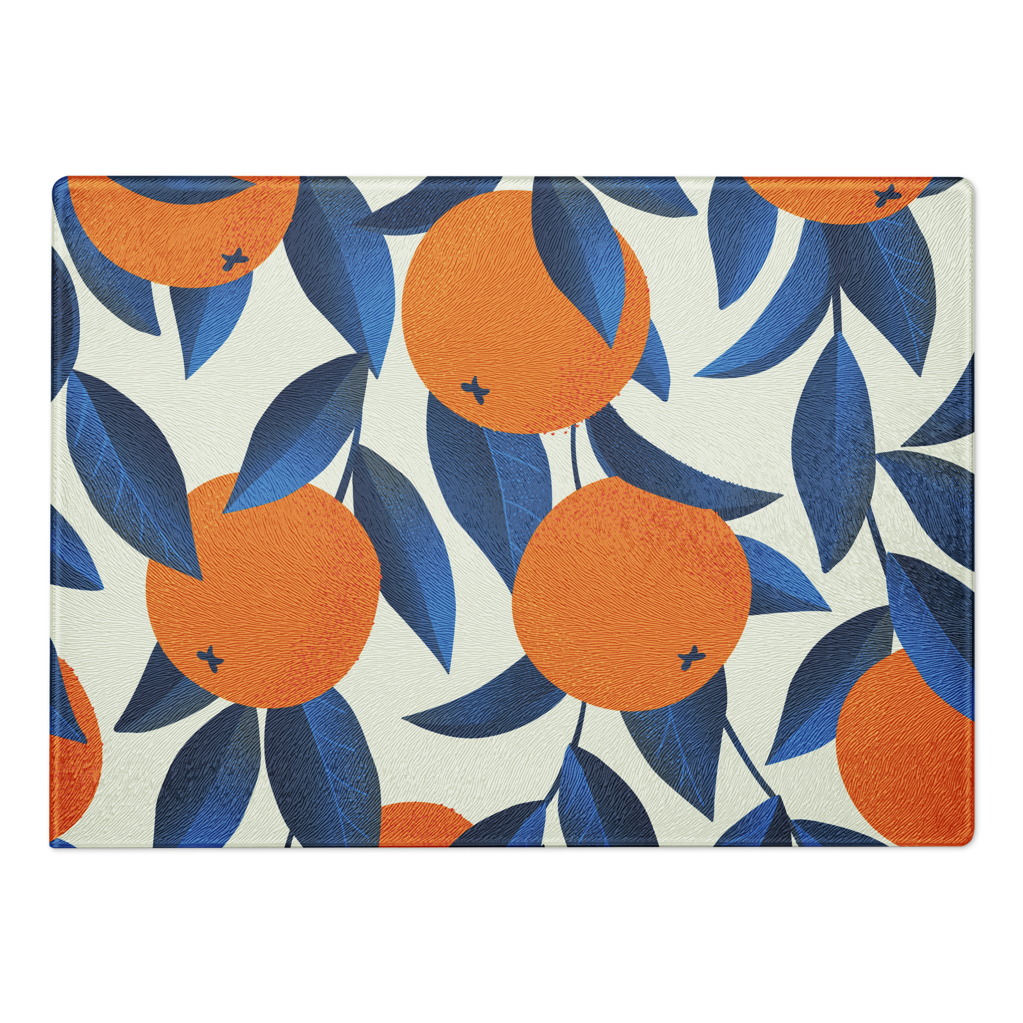 Oranges Glass cutting board