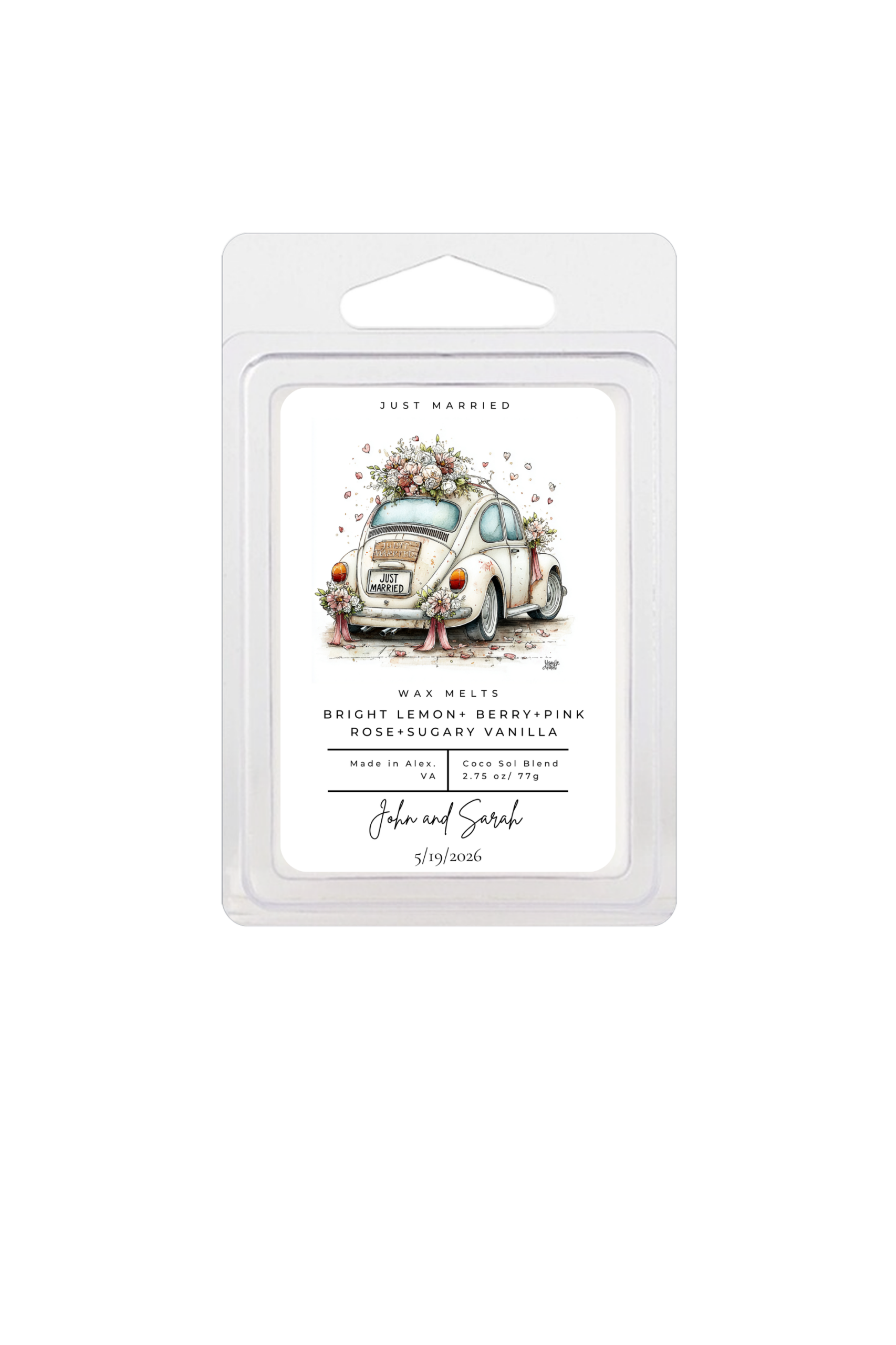 Wedding Theme Wax Melts Clamshell - Image 5