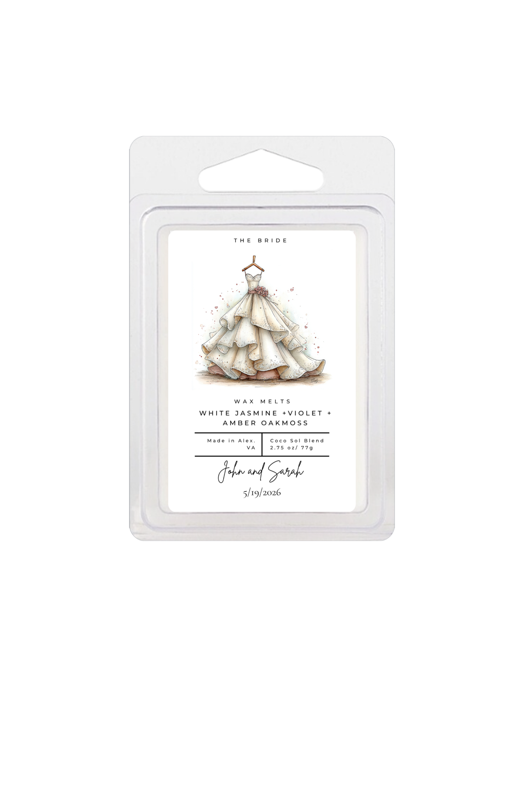 Wedding Theme Wax Melts Clamshell - Image 3