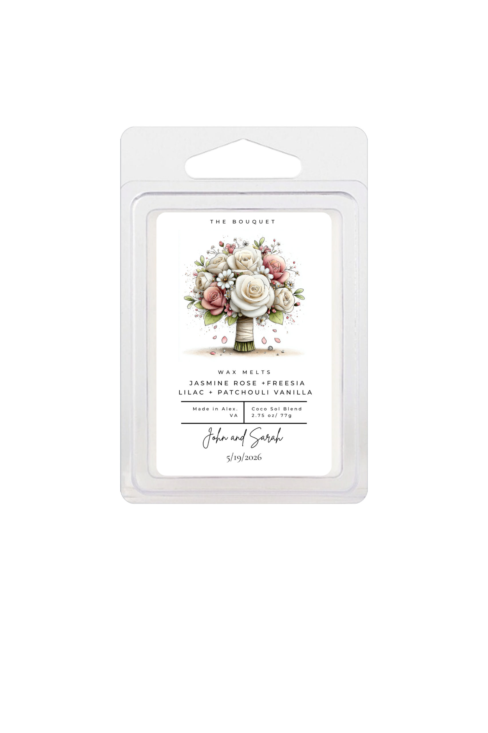 Wedding Theme Wax Melts Clamshell - Image 4