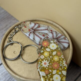 Handmade Glitter Motel Keychain